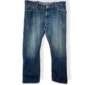 Levi's denizen slim straight fit 36/30 denim blue jeans